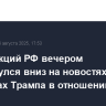 Рынок акций РФ вечером развернулся вниз на новостях о пошлинах Трампа в отношении Индии