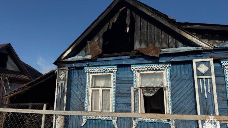 В Кузнецке Пензенской области загорелся частный дом