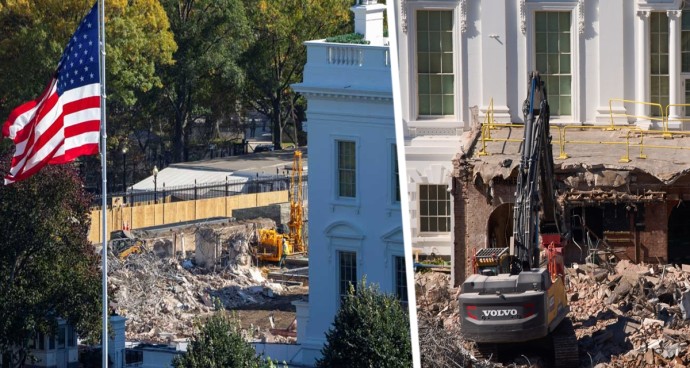 Трамп меняет облик Белого дома: Туристы в шоке от масштаба перестройки Восточного крыла Трамп меняет облик Белого дома: Туристы в шоке от масштаба перестройки Восточного крыла
