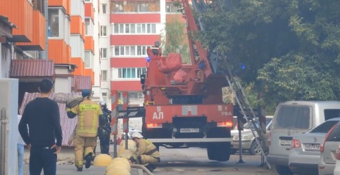 В Уфе вспыхнул пожар