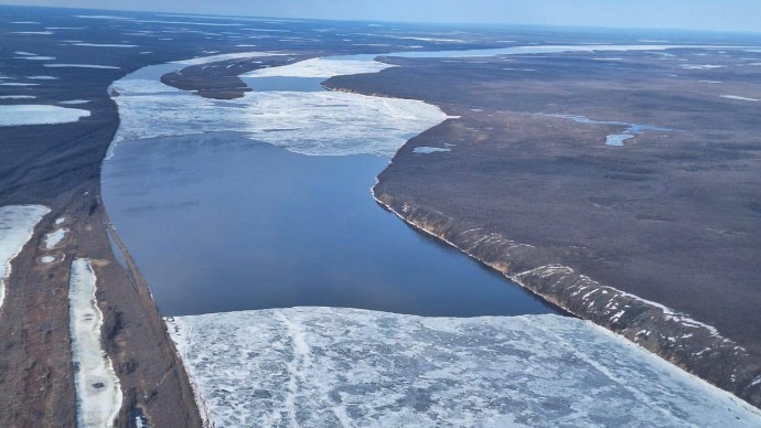 Вода в Среднеколымском районе начала убывать