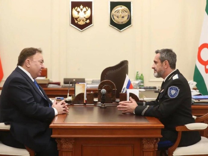 Атаман Всероссийского казачьего общества встретился с главой Ингушетии