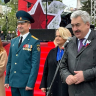 Спикер Госсовета Чувашии Леонид Черкесов поприветствовал участников юбилейного Парада дошколят и юнармейцев...