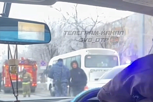 В Свободном загорелся автобус