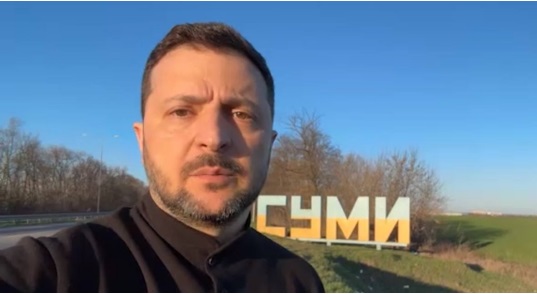 Зеленский снялся у въезда в Сумы: Контуры ближайших событий ясны — нардеп