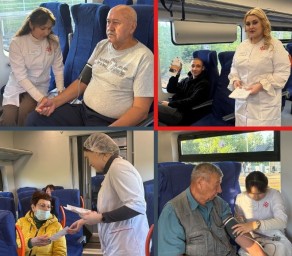 В Башкирии пассажирам электричек в дороге провели диагностику здоровья