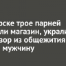 В Ангарске трое парней ограбили магазин, украли телевизор из общежития и избили мужчину
