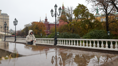 Первый снег выпал в Москве и Подмосковье