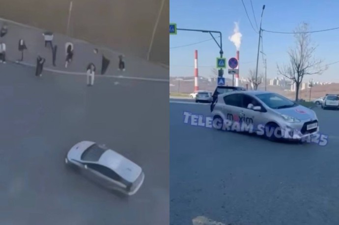 Таксист-мигрант с поддельными правами устроил дрифт на Toyota Aqua и попал на уголовное дело