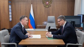 Дмитрий Патрушев и губернатор Владимирской области Александр Авдеев обсудили развитие сельского хозяйства и реализацию мероприятий природоохранного блока региона Дмитрий Патрушев и губернатор Владимирской области Александр Авдеев обсудили развитие сельского хозяйства и реализацию мероприятий природоохранного блока региона