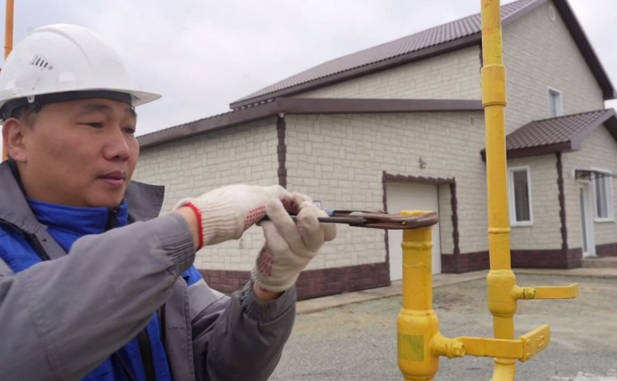 Село Новотроицкое Анивского района подключили к газу Село Новотроицкое Анивского района подключили к газу