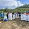 144 кубометра мусора собрали якутские волонтеры вдоль реки Амги
