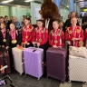 Российские гимнастки вернулись в Москву из Загреба