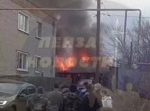 В Сосновоборске Пензенской области потушили серьезный пожар