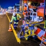 В центре Москвы наносят временную разметку для репетиций и проведения парада Победы