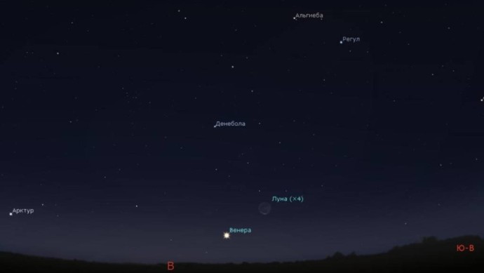 Воскресным утром жители Башкирии смогут увидеть Венеру и Луну Воскресным утром жители Башкирии смогут увидеть Венеру и Луну