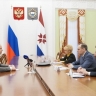 Артём Здунов провел встречу с вице-президентом Федерации водных видов спорта России Евгением Коротышкиным