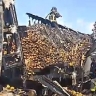 В Приамурье сгорел грузовик с картофелем