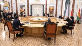 Михаил Мишустин принял участие во встрече Президента Белоруссии Александра Лукашенко с главами делегаций государств - участников заседания Евразийского межправительственного совета