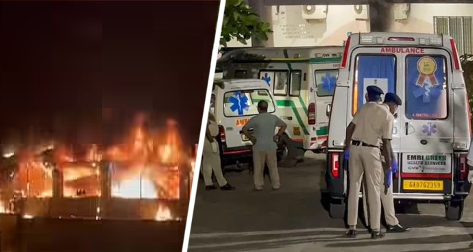 Туристы собрались у морга: в Гоа сгорел ночной клуб с туристами, 25 человек погибли