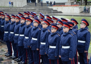 Воспитанники Волгоградского кадетского корпуса произнесли слова Торжественной клятвы на Мамаевом кургане Воспитанники Волгоградского кадетского корпуса произнесли слова Торжественной клятвы на Мамаевом кургане