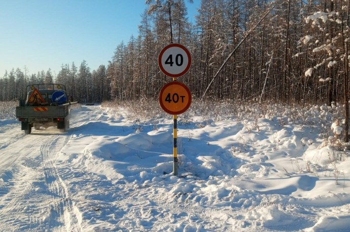 Открыт автозимник на дороге «Алдан» в Томпонском районе