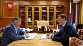Марат Хуснуллин провёл встречу с губернатором Рязанской области Павлом Малковым