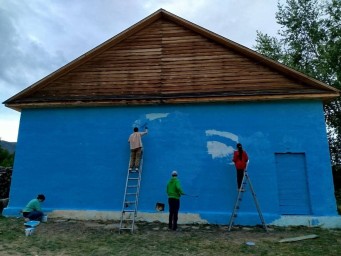 В селе Бурятии создают ленд-арт
