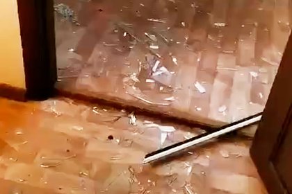 Россиянин снял на видео последствия падения обломков БПЛА на железнодорожную станцию