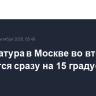 Температура в Москве во вторник понизится сразу на 15 градусов
