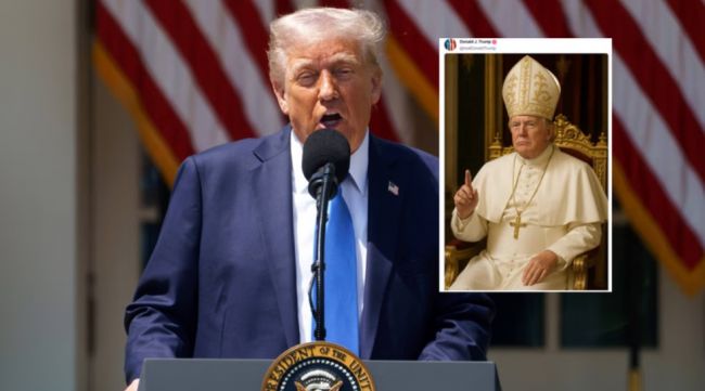 «Не издевайтесь над нами!» — католики урезонили Трампа, нарядившегося в папу римского