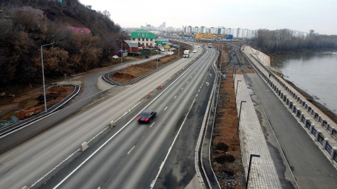 В Уфе открыли движение по всей улице Пугачева