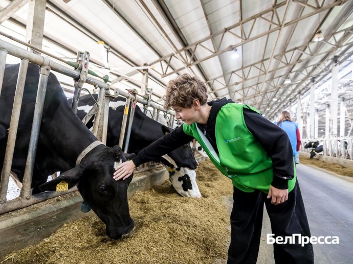 Для белгородских школьников устроили экскурсию на предприятие по производству молока Для белгородских школьников устроили экскурсию на предприятие по производству молока