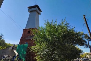 Реставрация здания пожарной каланчи в Благовещенске завершится к концу года