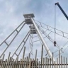 На новой набережной собирают колесо обозрения