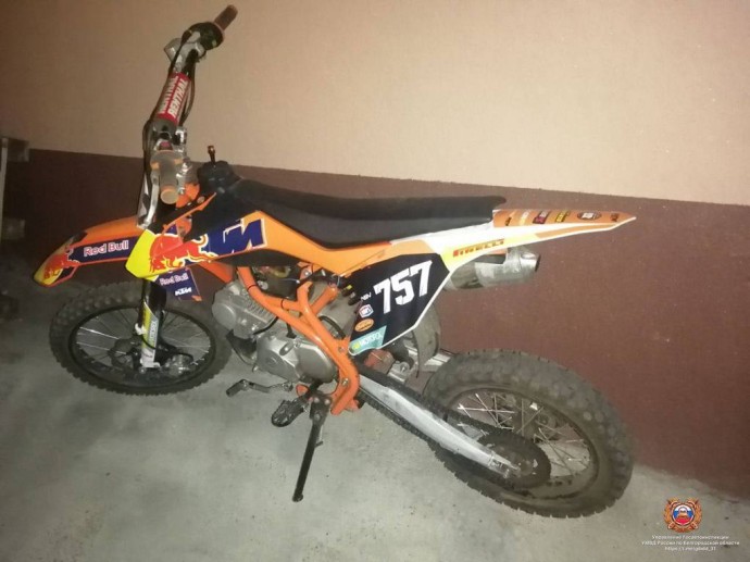 Подросток перевернулся на мотоцикле под Белгородом