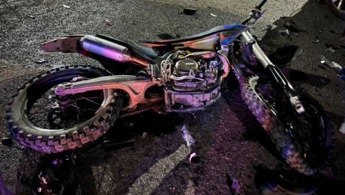 В Уфе в страшной аварии пострадал подросток на мотоцикле
