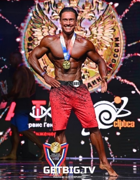 Уфимский бодибилдер Рустем Кабиров в четвертый раз стал чемпионом России