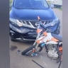 В Алексеевском районе 11-летняя девочка на мотоцикле врезалась в иномарку