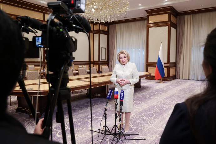 Матвиенко высоко оценила работу главы Межпарламентского союза Тулии Эксон