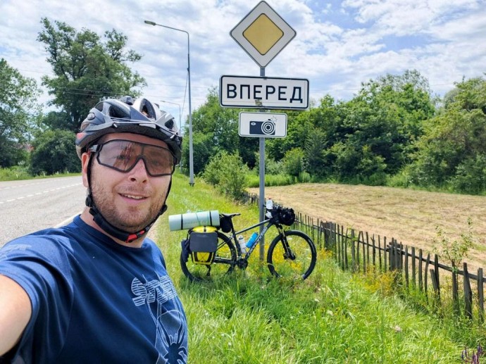 На пути встречал добрых людей. Белгородец прокатился в Краснодарский край на велосипеде