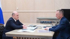 Встреча Михаила Мишустина с президентом компании «Технониколь» Сергеем Колесниковым