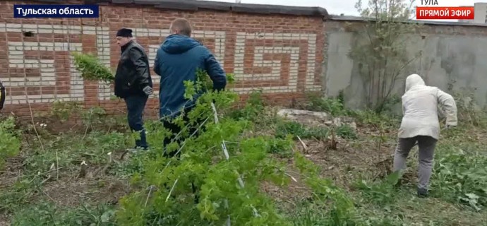 Тульские сотрудники Россельхознадзора убрались в городе