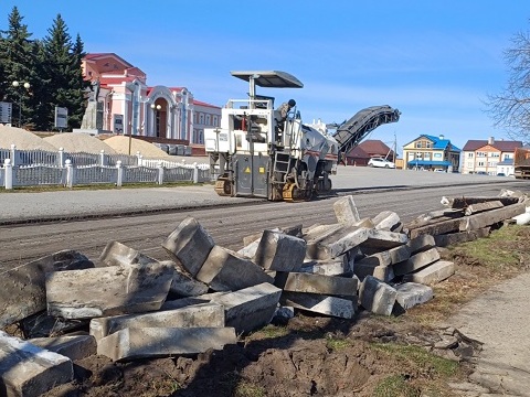 В Краснослободске приступили к благоустройству общественной территории