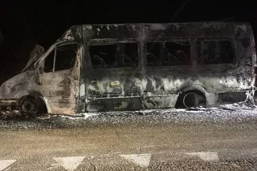 В Приамурье автобус загорелся в результате ДТП В Приамурье автобус загорелся в результате ДТП