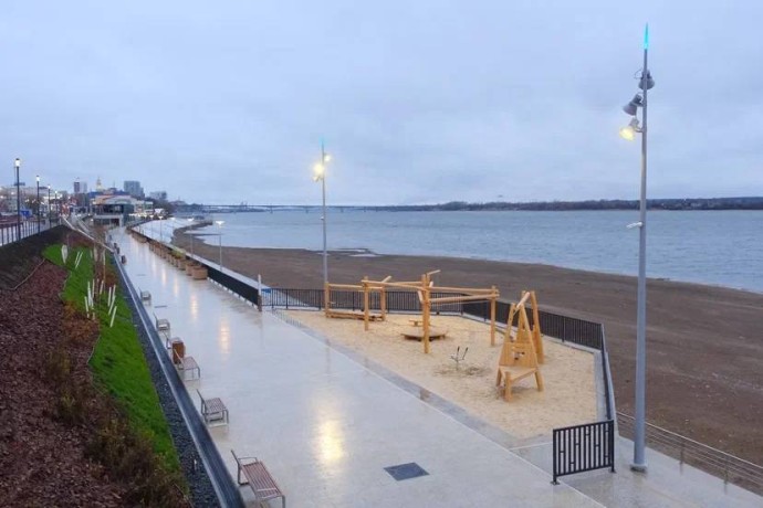 Новый участок набережной в Перми открыт для прогулок Новый участок набережной в Перми открыт для прогулок