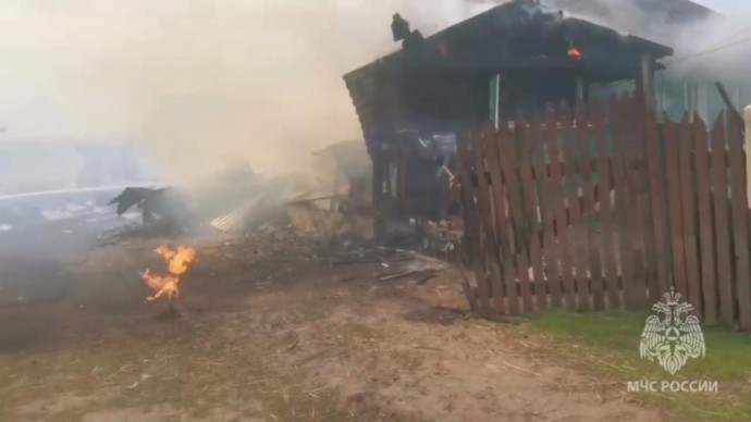 Два человека погибли при пожаре в Вадинском районе Пензенской области
