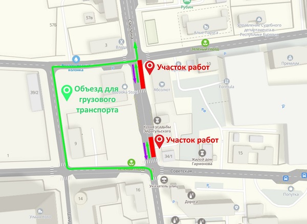 В Улан-Удэ на одной из самых загруженных улиц ограничат движение