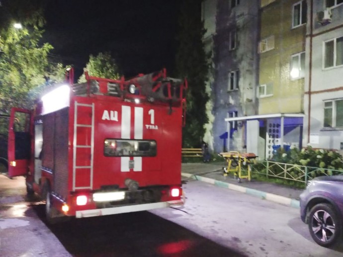 На пожаре в Туле спасена 86-летняя бабушка