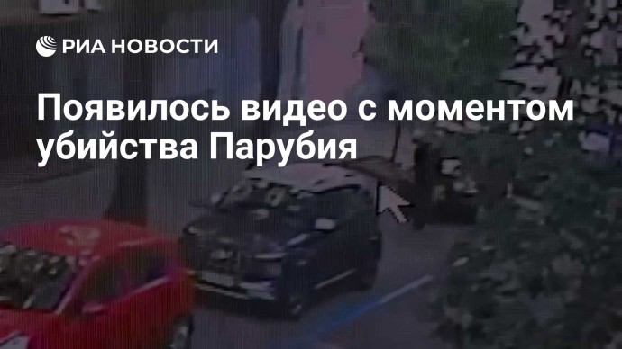 Появилось видео с моментом убийства Парубия